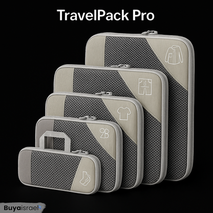 TravelPack Pro – הסט שגורם למזוודה שלך להתכווץ (ולך להרגיש בשליטה)