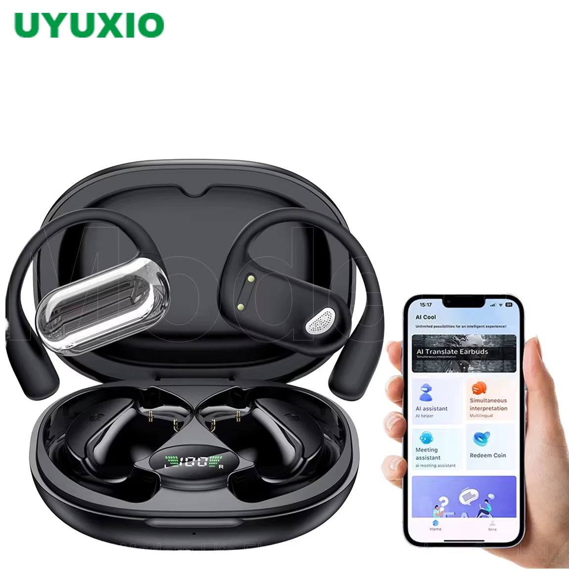 Real Time Translator Headphones AI Language Translation Earbuds 144 Languages & Accents 3 in 1 OWS Ear Buds for Business