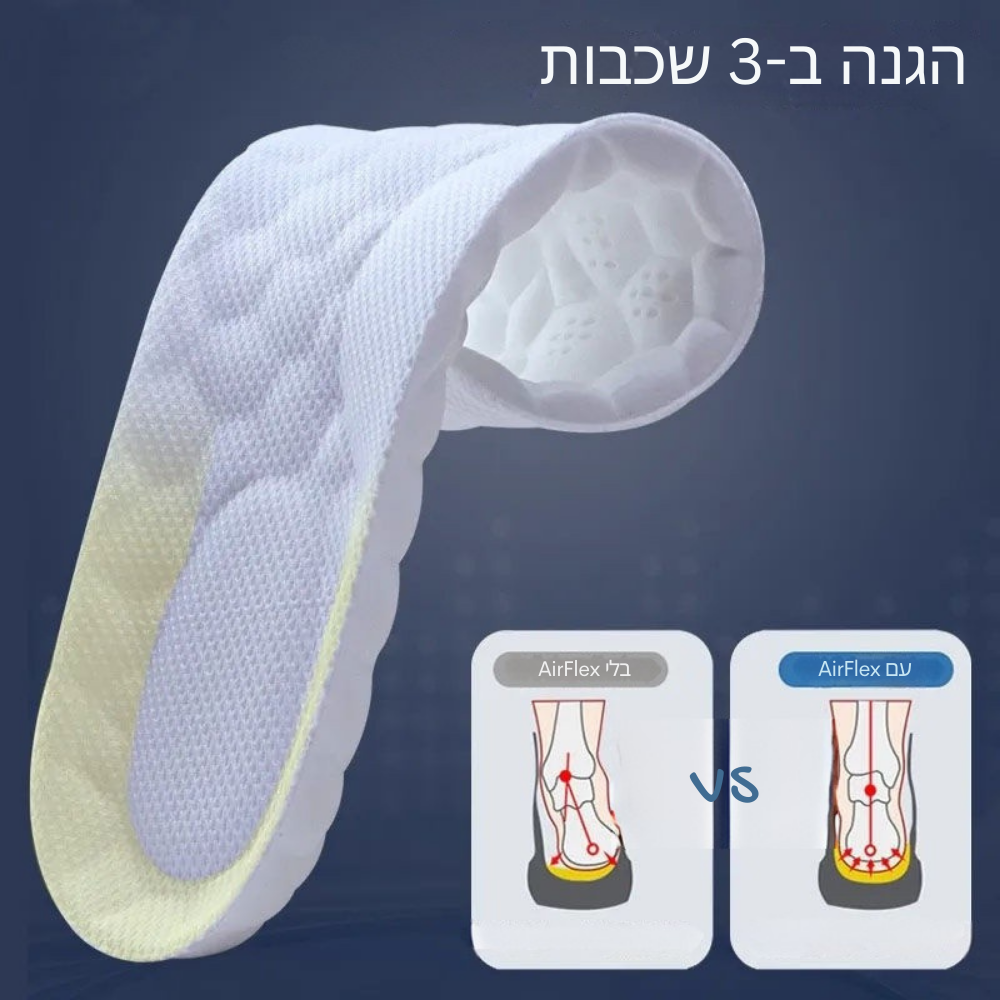 מדרסי AirFlex Sole בנוחות שלא הכרת מעולם