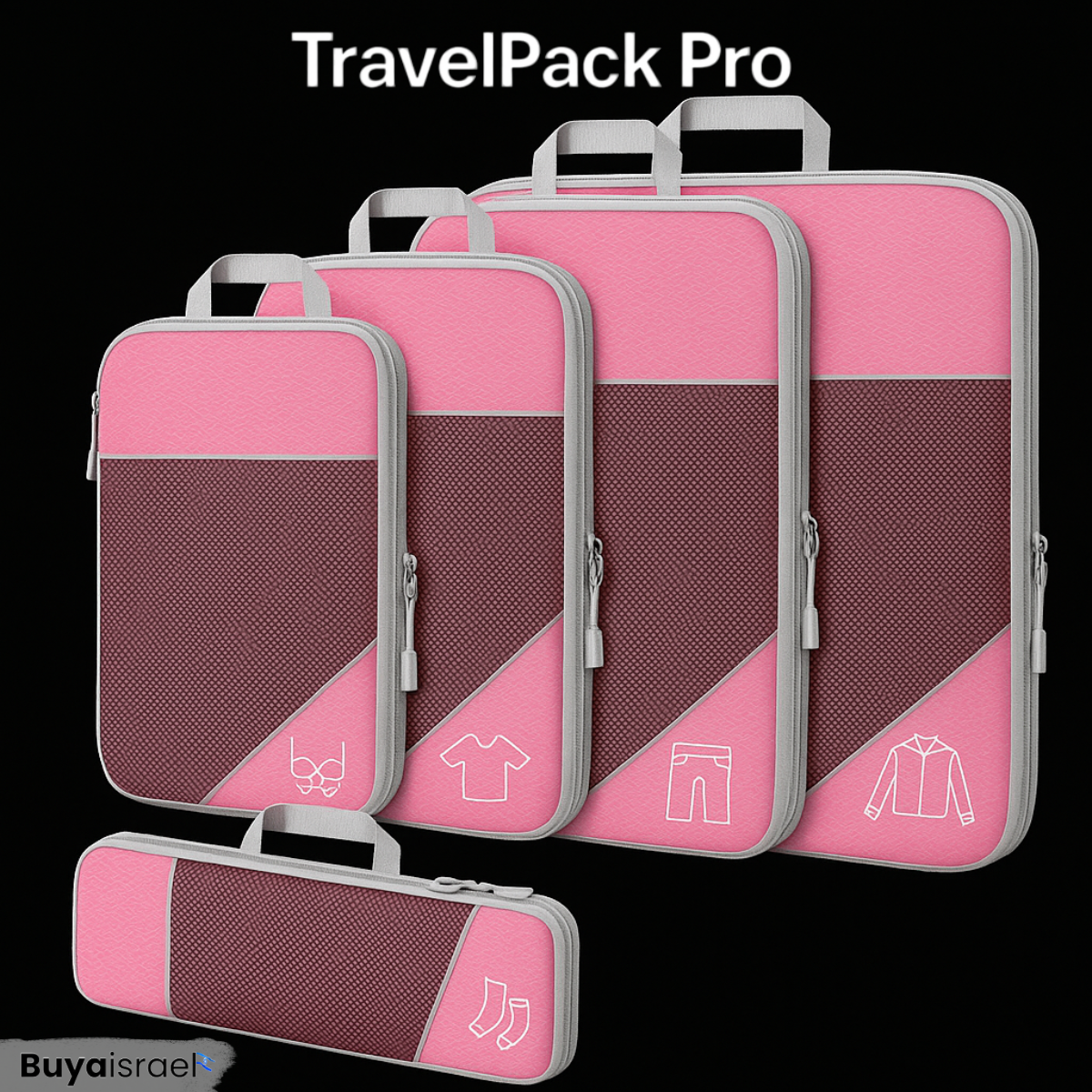 TravelPack Pro – הסט שגורם למזוודה שלך להתכווץ (ולך להרגיש בשליטה)