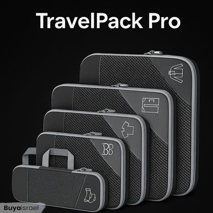 TravelPack Pro – הסט שגורם למזוודה שלך להתכווץ (ולך להרגיש בשליטה)