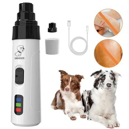 Rechargeable Painless Electric Pet Nail Grinder for Dogs Cats Quiet Operation USB Charging Suitable for All Sizes
