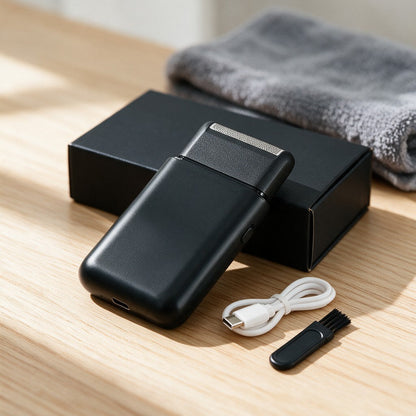 המכונה עם הקופסה, כבל USB-C ומברשת ניקוי
